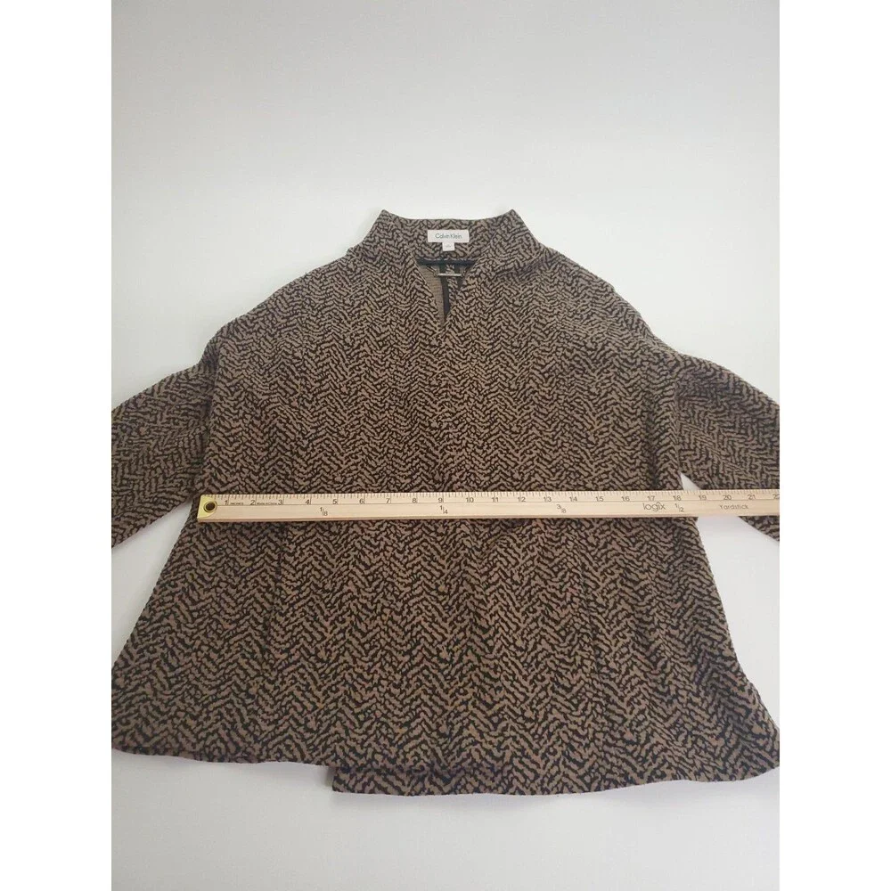 Calvin‎ Klein Women's Open Front Sweater Blazer, Size 10